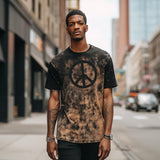 YISM - PEACE SIGN Acid Wash Tee