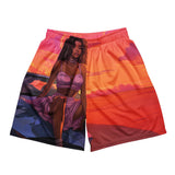 Sun Set - mesh shorts