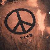 YISM - PEACE SIGN Acid Wash Tee