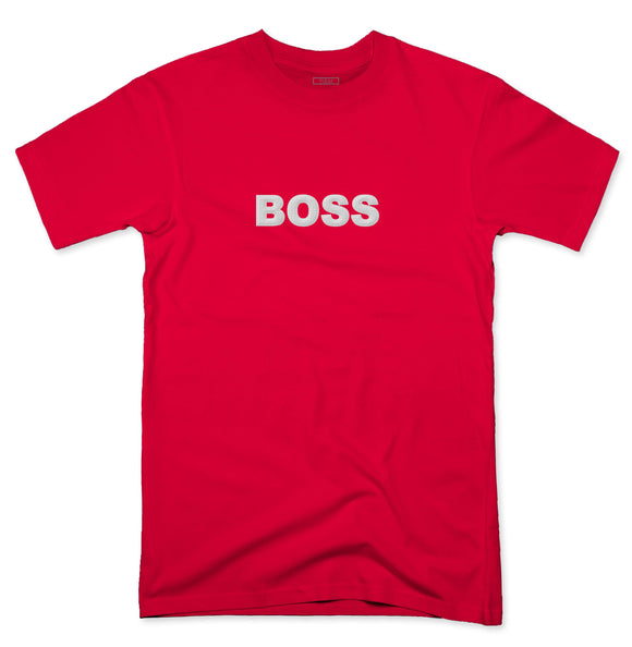 YISM - EMBROIDERED BOSS TEE (WHITE)