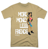 YISM - MORE MONEY LESS FRIENDS GUN GIRL TEE